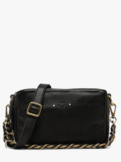 Shoulder Bag Vintage Leather Mila louise Black vintage 23673C1