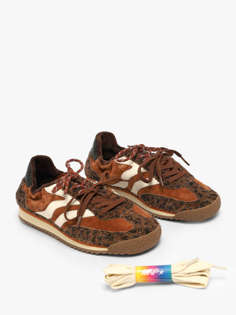 Sneakers Utah In Leather Mrp star Brown women 3 other view 1
