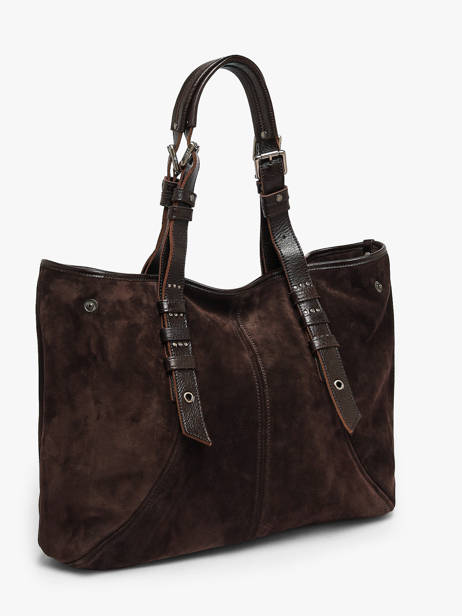 Sac Porté épaule Vintage Cuir Mila louise Marron vintage 3908V vue secondaire 1
