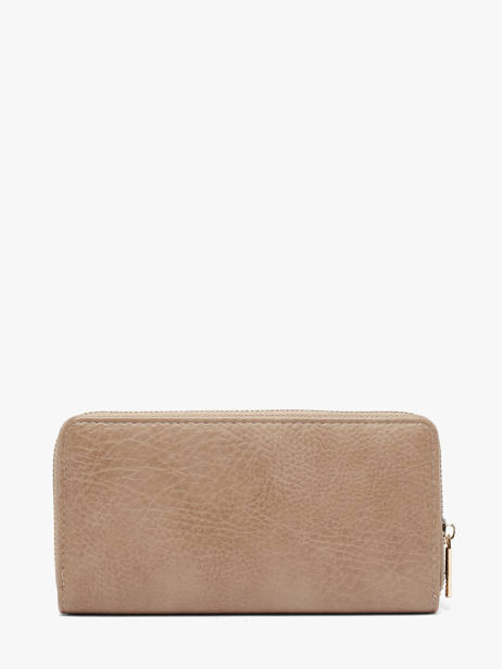 Portefeuille Lulu castagnette Beige zip CHRYSA52 vue secondaire 2