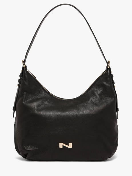Sac Porté épaule Carrie En Cuir Nathan baume Noir vogue 1