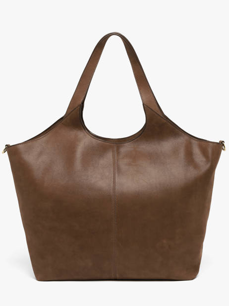 Sac Porté épaule Dubai Nubuck Cuir Nathan baume Marron riverside 3NG vue secondaire 3