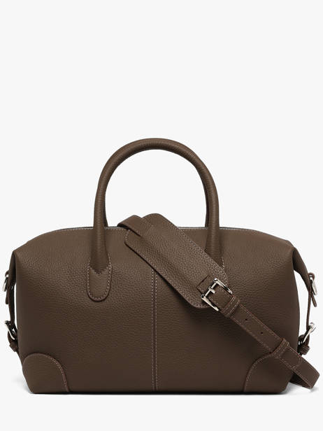 Sac Porté Main Senna Cuir Nathan baume Marron drive 2 vue secondaire 4