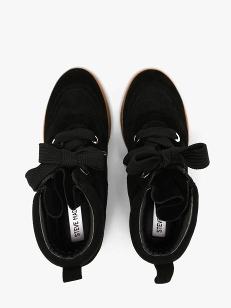 Sneakers Talon Compensé En Cuir Steve madden Noir women 11005881 vue secondaire 3