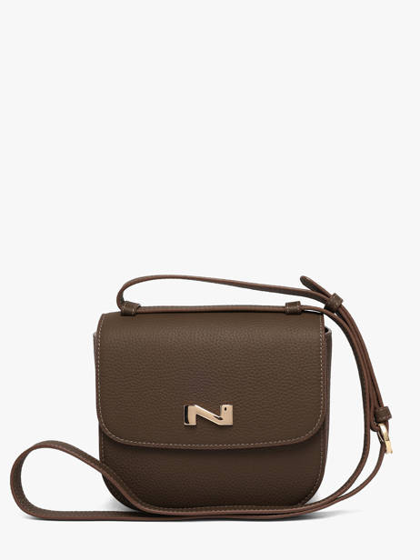 Leather Penelope Crossbody Bag Nathan baume Brown odyssey 1
