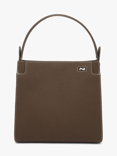 Leather Elisabeth Top-handle Bag Nathan baume Brown dynasty 4