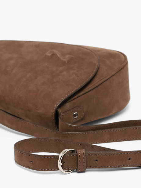 Sac Bandoulière Sunny Nubuck Cuir Nathan baume Marron n city 6NG vue secondaire 2