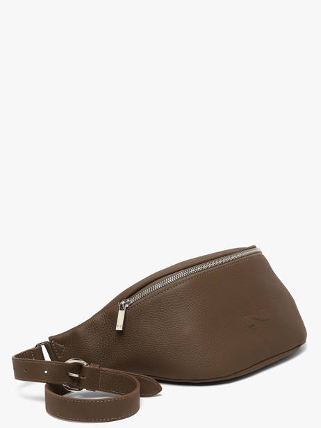 Sac Banane Large Derby Bis Cuir Nathan baume Marron n city 22 vue secondaire 1