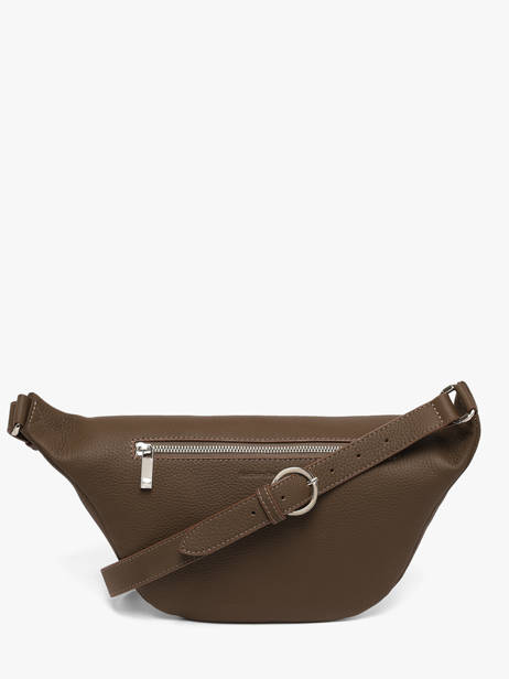 Sac Banane Large Derby Bis Cuir Nathan baume Marron n city 22 vue secondaire 4