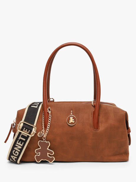 Satchel Cadenas Lulu castagnette Brown cadenas BARACK