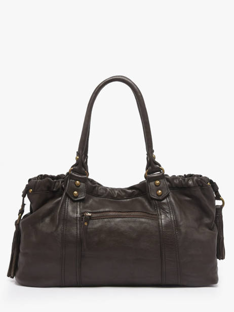 Shoulder Bag Cow Leather Basilic pepper Brown cow BCOW89 other view 4