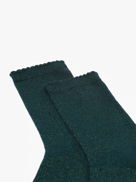 Chaussettes Pieces Bleu socks women 17078534 vue secondaire 1