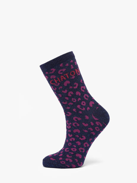 Chaussettes Pieces Multicolore socks women 17163852