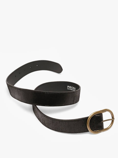 Leather Women's Belt Pieces Black laura 17125486 other view 2