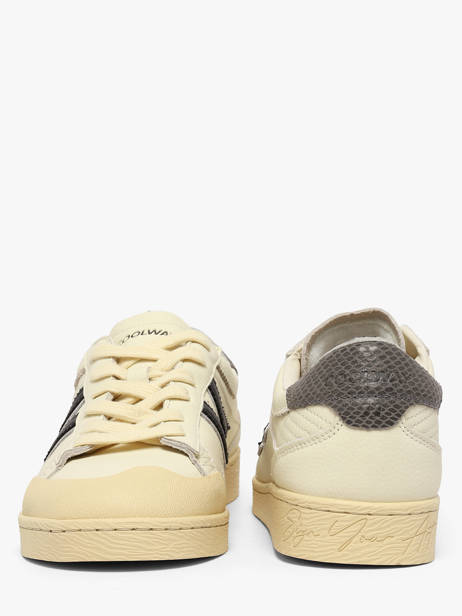 Sneakers In Leather Coolway Yellow men 8673859 other view 2