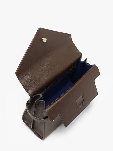 Medium Grained Leather Emilie Shoulder Bag Le tanneur Brown emily TEMI1014 other view 4