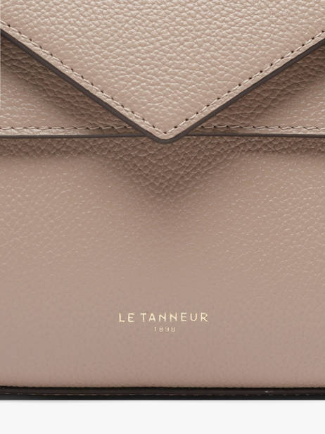 Small Grained Leather Emilie Crossbody Bag Le tanneur Beige emily TEMI1006 other view 3