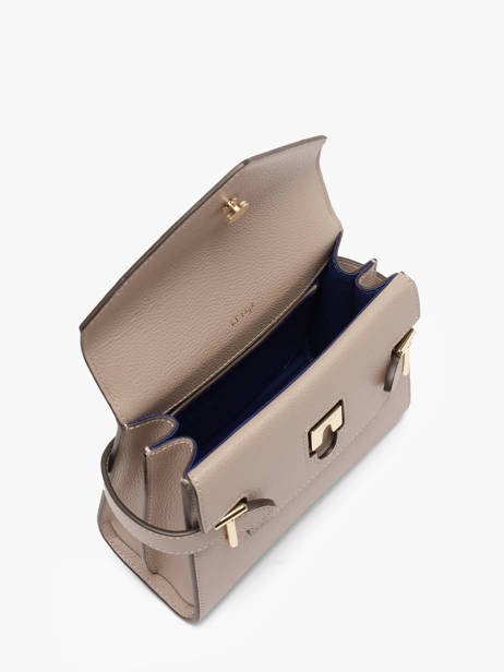Small Grained Leather Emilie Crossbody Bag Le tanneur Beige emily TEMI1006 other view 4