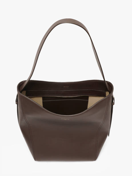 Medium Leather Céleste Hobo Bag Le tanneur Brown celeste TLES1410 other view 4