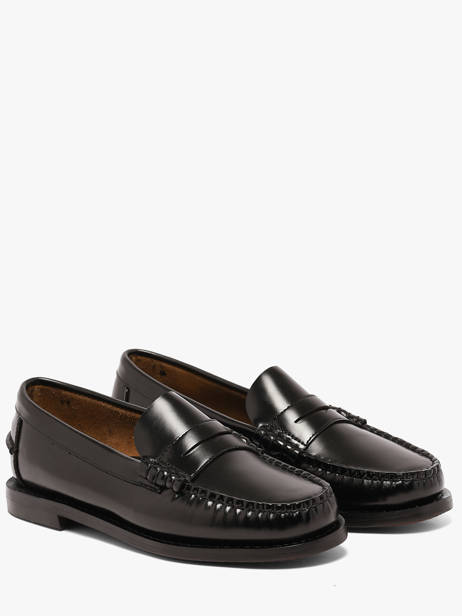 Classic Dan Hand-stitched Leather Loafers Sebago Black women 7001530 other view 1