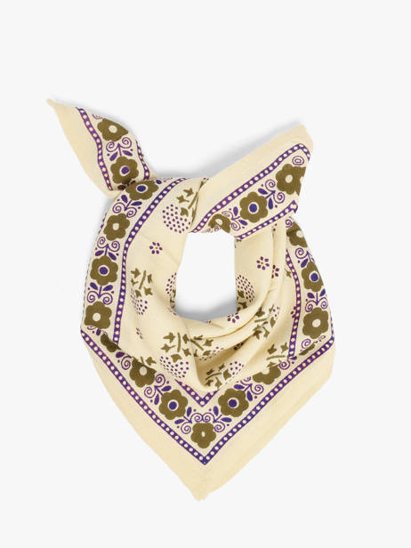 Scarf Anastasia 50x50 Byzantine Beige foulard ANA