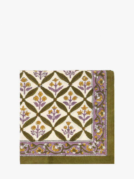 Scarf Zénon 50x50 Byzantine Green foulard ZEN other view 1