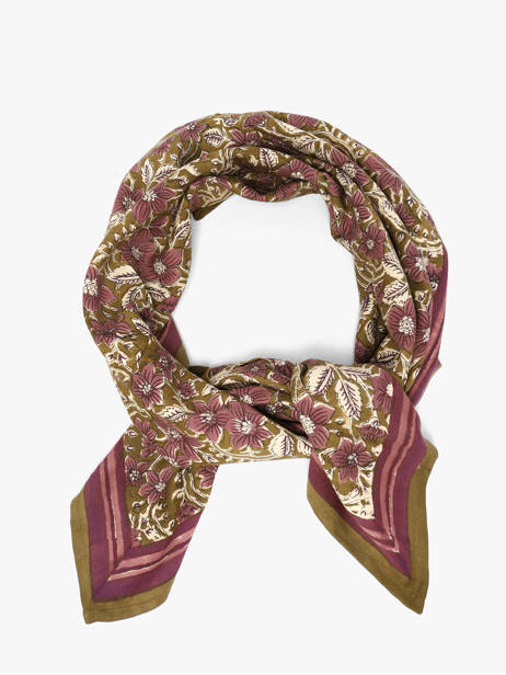 Scarf Hélios 100x100 Byzantine Green foulard HEL