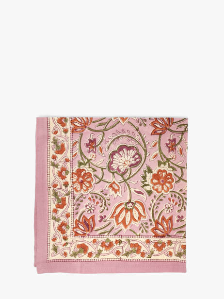 Scarf N°114 50x50 Byzantine Pink foulard 114 other view 1