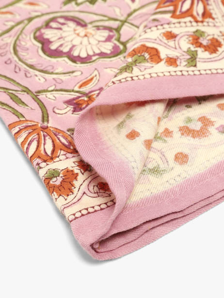 Scarf N°114 50x50 Byzantine Pink foulard 114 other view 2