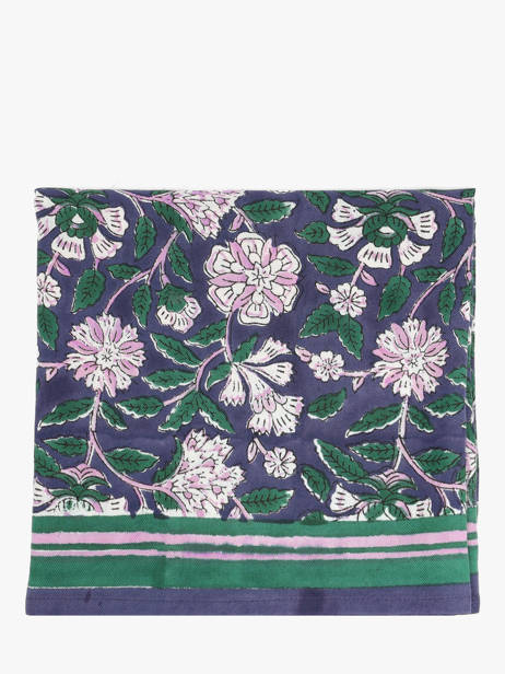 Scarf Carthage 100x100 Byzantine Blue foulard CAR other view 1