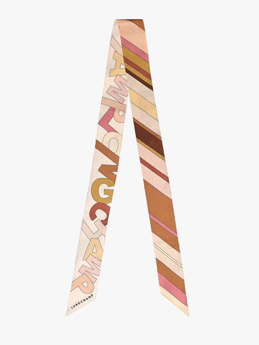 Longchamp Soie gots Scarf Pink