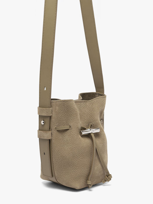 Longchamp Le roseau coulisse nubuck Handbag Brown