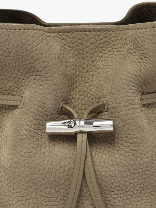 Longchamp Le roseau coulisse nubuck Handbag Brown