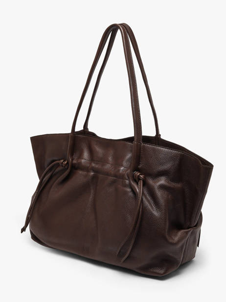 Shoulder Bag Leather Leather Biba Brown leather BUY1L other view 1