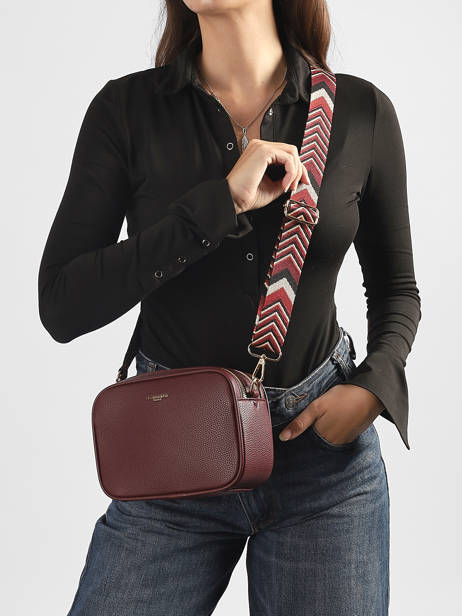 Shoulder Bag Grained Flora & co Red grained F6967OR other view 1