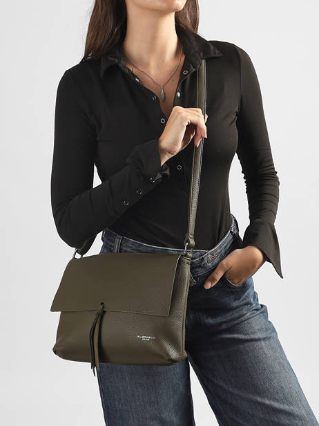 Shoulder Bag Grained Flora & co Green grained F8045 other view 1