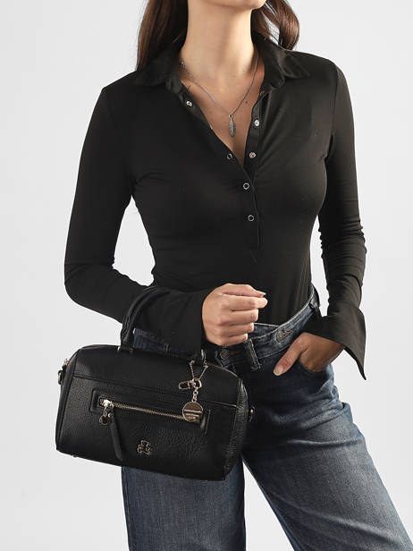 Satchel Zip Lulu castagnette Black zip BARKA other view 1