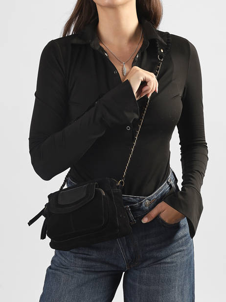 Shoulder Bag Abigail Leather Pieces Black abigail 17166655 other view 1