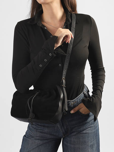 Shoulder Bag Alma Leather Pieces Black alma 17166667 other view 1