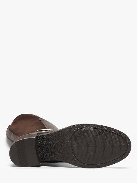 Heeled Boots In Leather Dorking Brown women SK other view 4