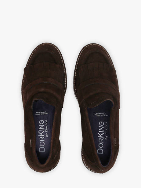 Platform Moccasins In Leather Dorking Brown women CA other view 3