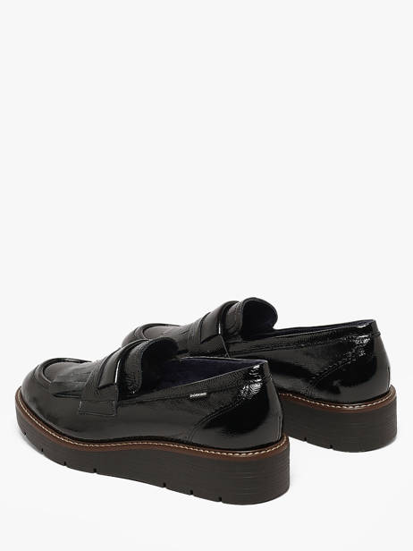 Mocassins Semelle Compensée En Cuir Dorking Noir women NA vue secondaire 2