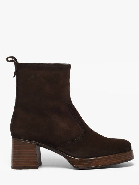 Heeled Boots In Leather Dorking Brown women CA