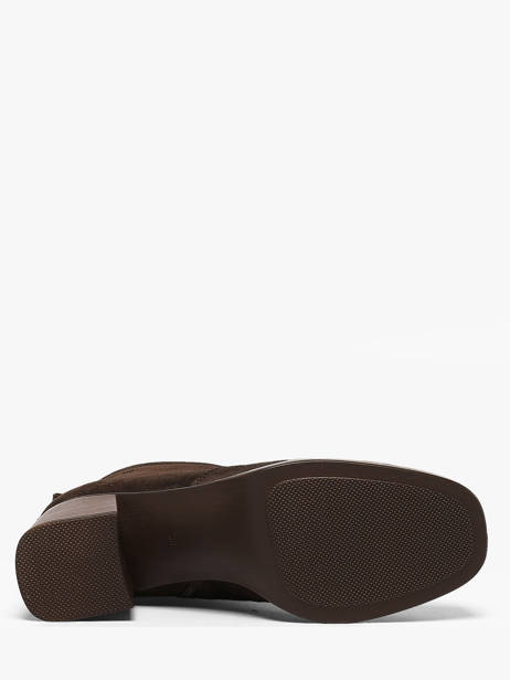 Heeled Boots In Leather Dorking Brown women CA other view 4