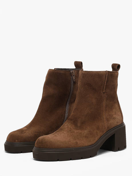 Heeled Boots In Leather Gabor Brown women 5 other view 1