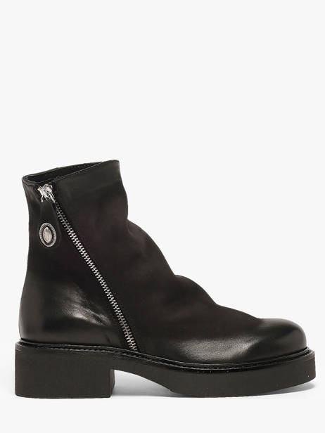 Boots In Leather Metisse Black women NU2547