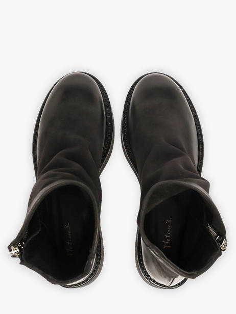 Boots In Leather Metisse Black women NU2547 other view 3