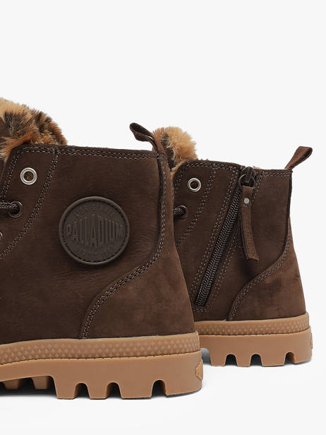 Winter Boots In Leather Palladium Brown women 94979249 other view 2