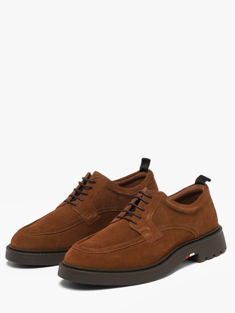 Derby Shoes In Leather Tommy hilfiger Brown men 5980GVQ other view 1