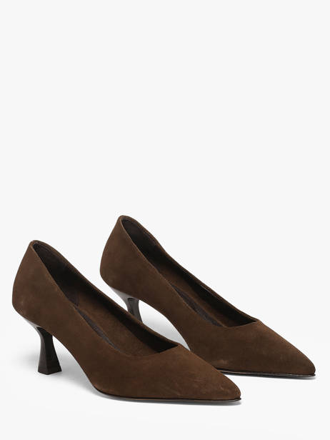 Stiletto Heel Pumps In Leather We do Brown women CO55406B other view 1